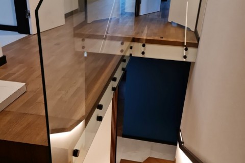 Wzór 3 A balustrady szklane